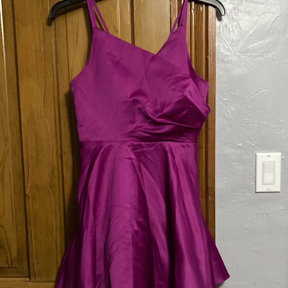 Elegant Purple Mini Dress